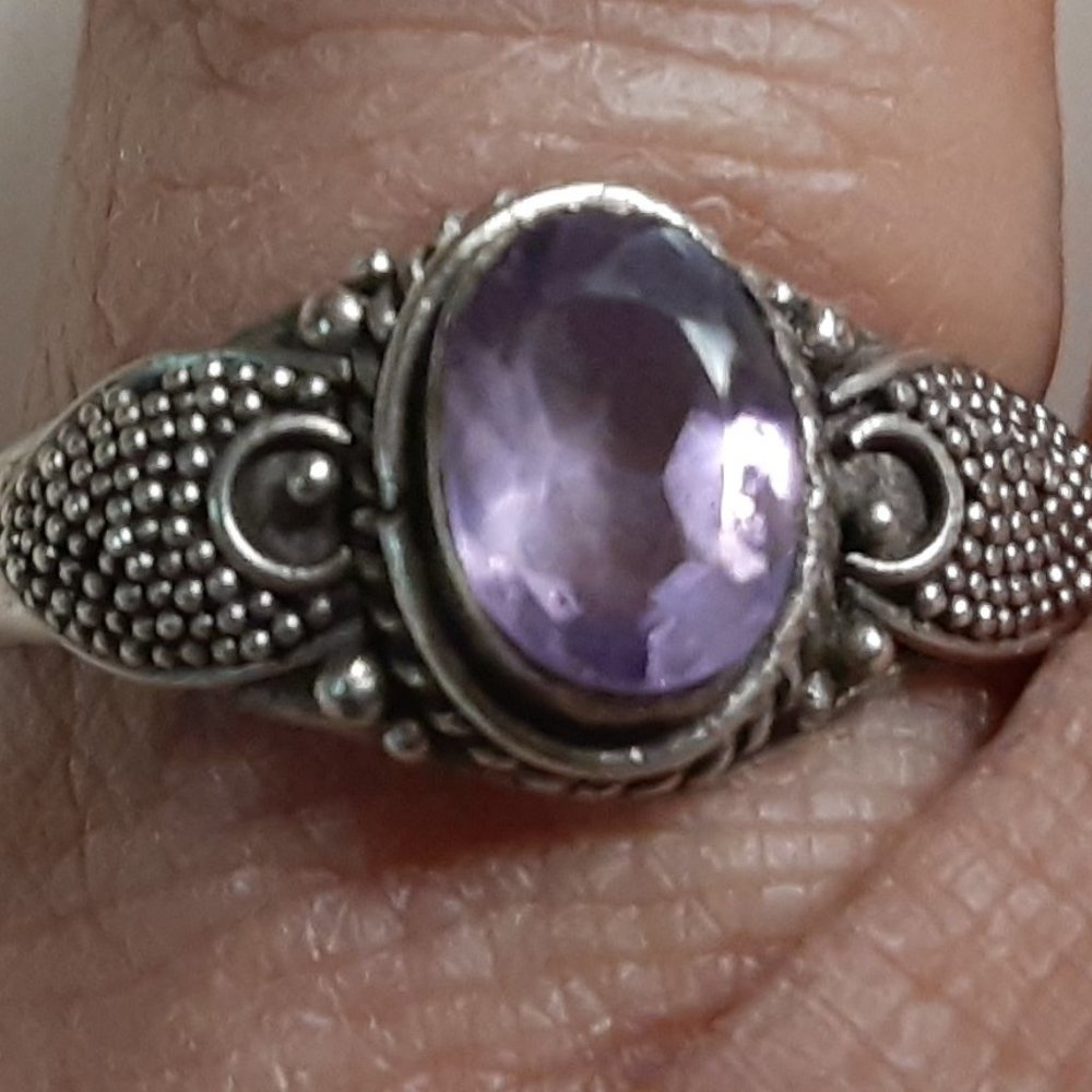 Sterling Silver and Amythyst Ring